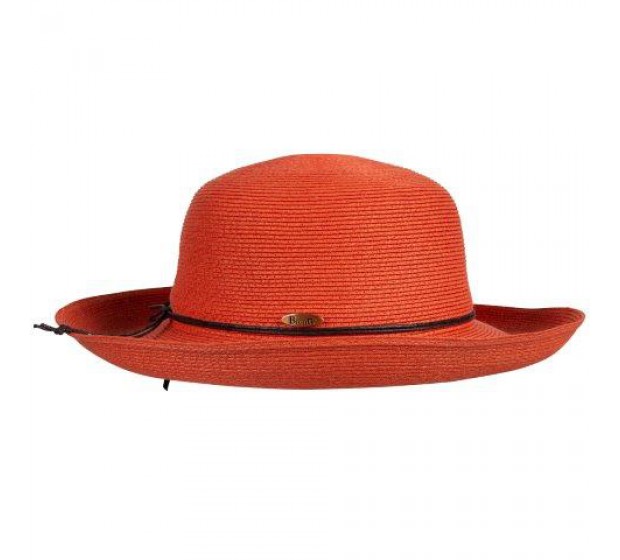 Wide brim hat - Anna - orange - travel hat