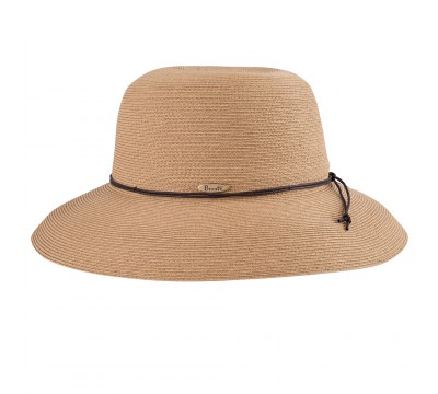 Wide brim hat - Anna - camel- travel hat