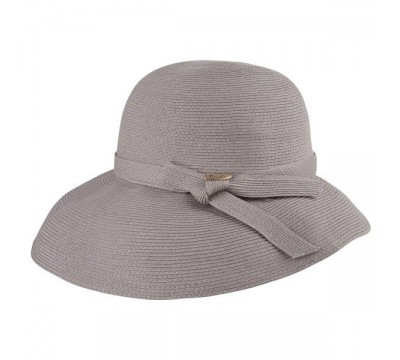 Wide brim hat - Joanna -  grey greige - travel hat