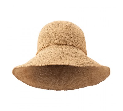 Wide brim hat - Brynn - camel