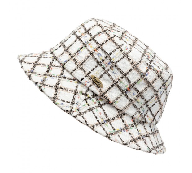 Bronté Bucket hat -  Matt - white/black Linton Tweed
