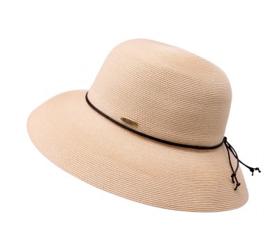 Wide brim hat - Anna - pastel pink - travel hat