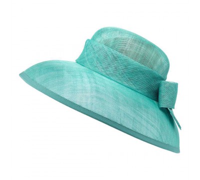ceremonial hat - Audrey - lagoon green