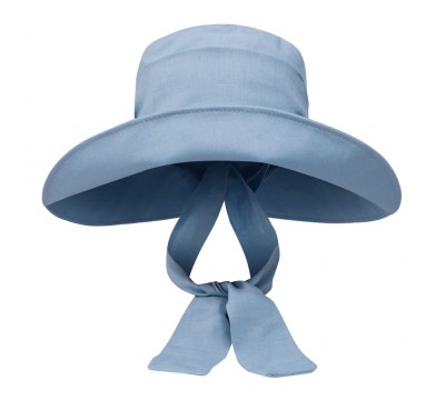 Wide brim hat - Camilla - blue 