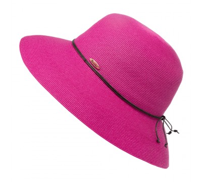 Wide brim hat - Anna -pink - travel hat